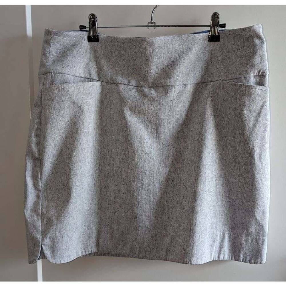 S.C. & Co. Tummy Control Stretch Golf Skorts Skirt Pockets Light Blue Sz XXL